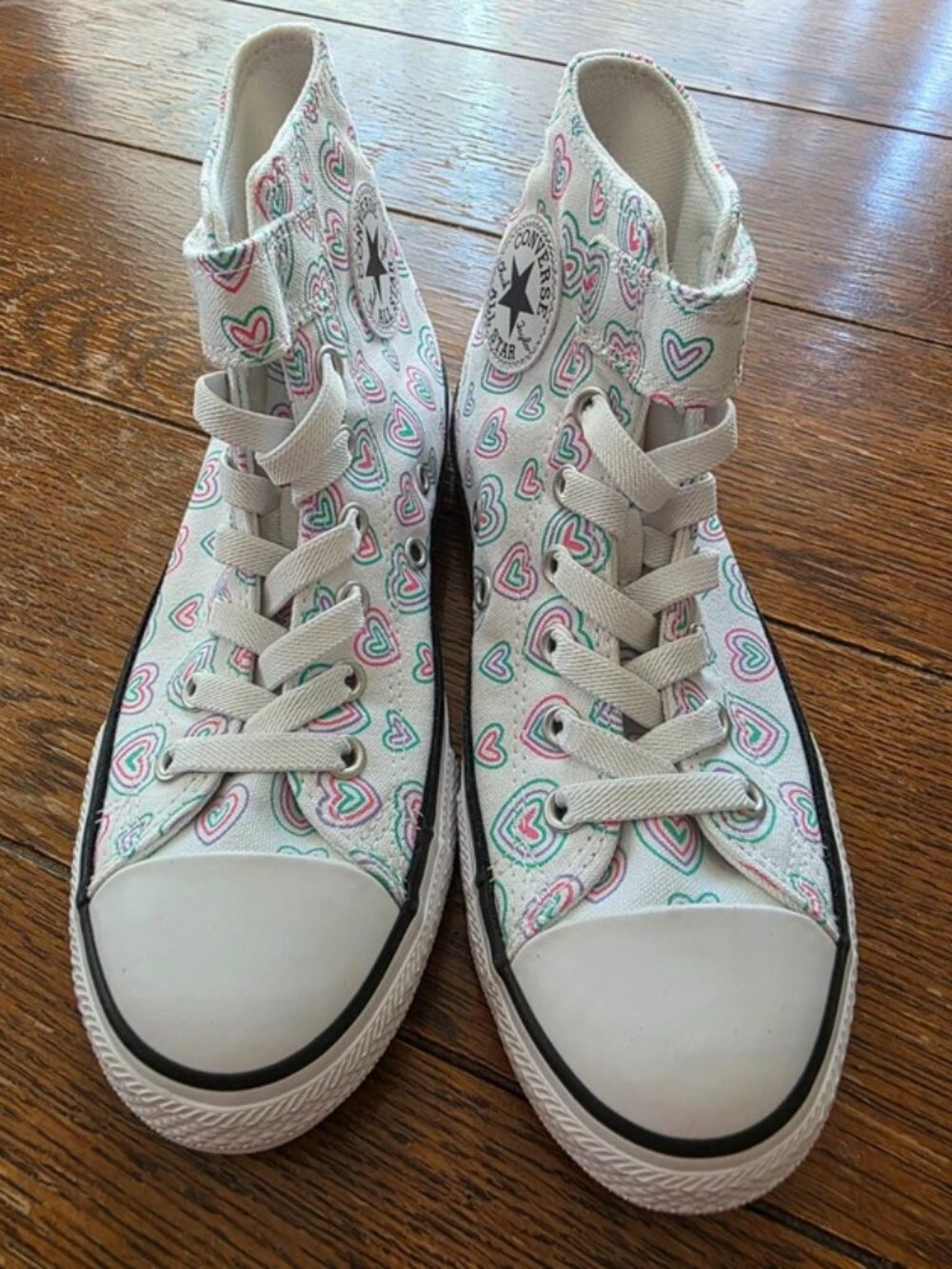 Converse Chuck Taylor All Star Easy On "Happy Hearts" Kids Youth Size 2.5 NIB - Picture 3 of 12
